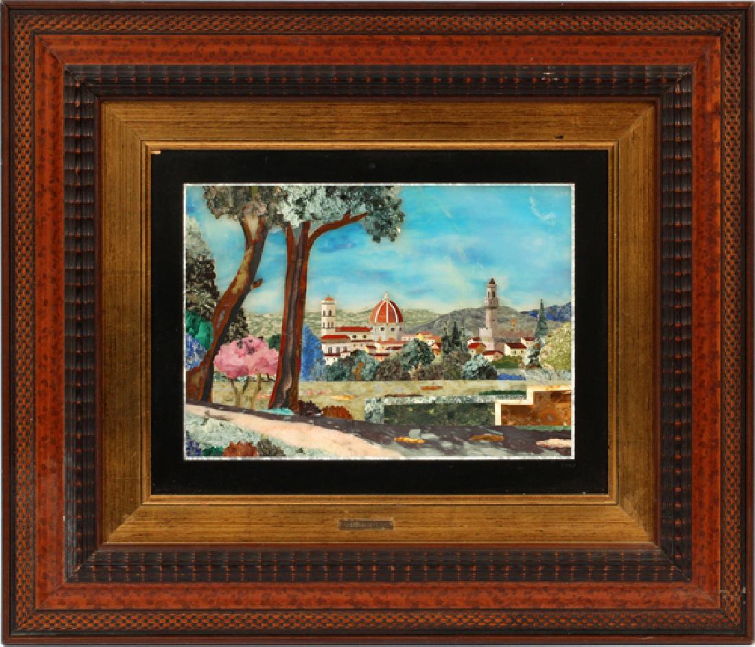 FLORENCE PIETRA DURA MOSAIC PICTURE (1 of 4)