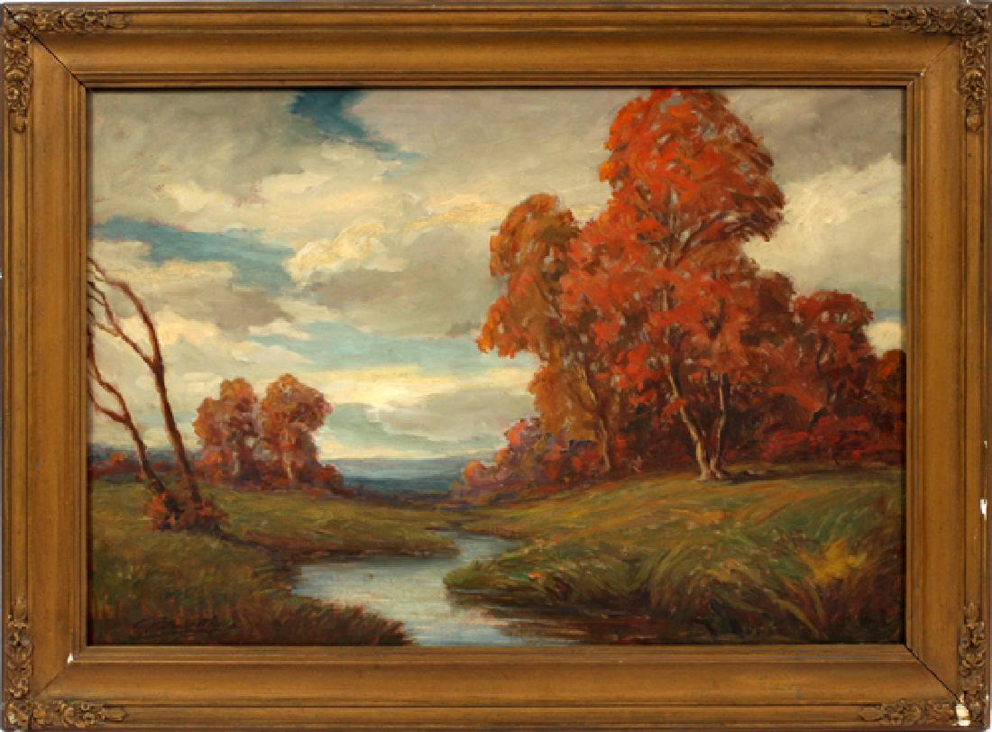 ARCHIE PALMER WIGLE OIL ON MASONITE (1 of 4)