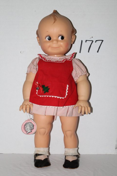 25" CAMEO DOLL. MARKED ON HEAD AND BODY. SQUEAKER IN: 25" CAMEO DOLL. MARKED ON HEAD AND BODY. SQUEAKER IN BOTH ARMS. VINYL HEAD AND ARMS. HARD PLASTIC BODY. ORIGINAL TAG. VERY GOOD CONDITION.