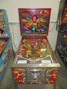 WILLIAMS LASER BALL PINBALL: Used item: Powers up unless otherwise noted: