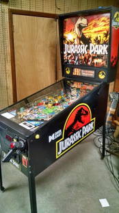 DATA EAST JURASSIC PARK PINBALL: Used item. Powers up unless otherwise noted: Great Shape.