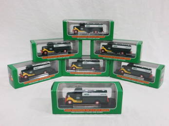 SET OF 7 - 2000 MINIATURE HESS FIRST TRUCKS