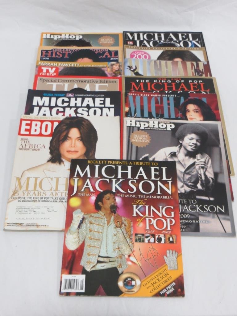 SET OF 13 - MICHAEL JACKSON COLLECTIBLE MAGAZINES: Condition: Very Good. Set of 13 - Michael Jackson collectible magazines.