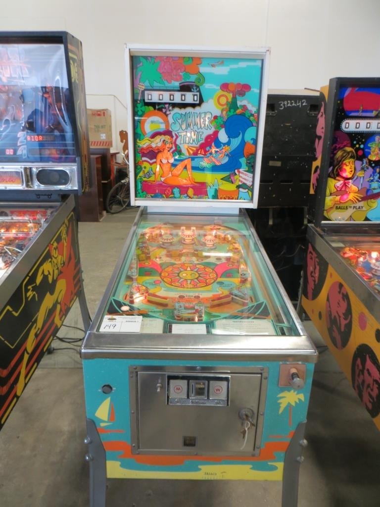 WILLIAMS SUMMER TIME PINBALL: Used item. Powers up unless otherwise noted: