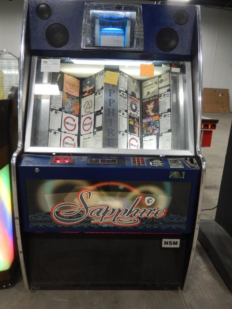NSM SAPPHIRE CD JUKEBOX: Used item. Powers up unless otherwise noted: