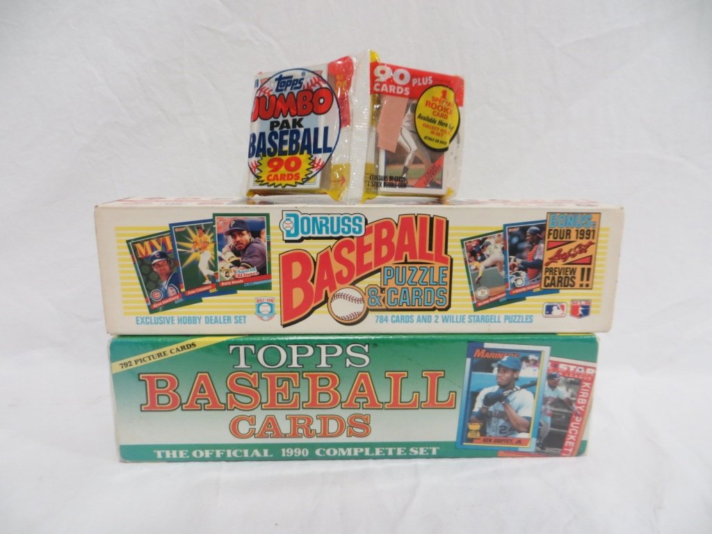 SET OF 3 BASEBALL CARD SETS - TOPPS & DONRUSS (1 of 6)