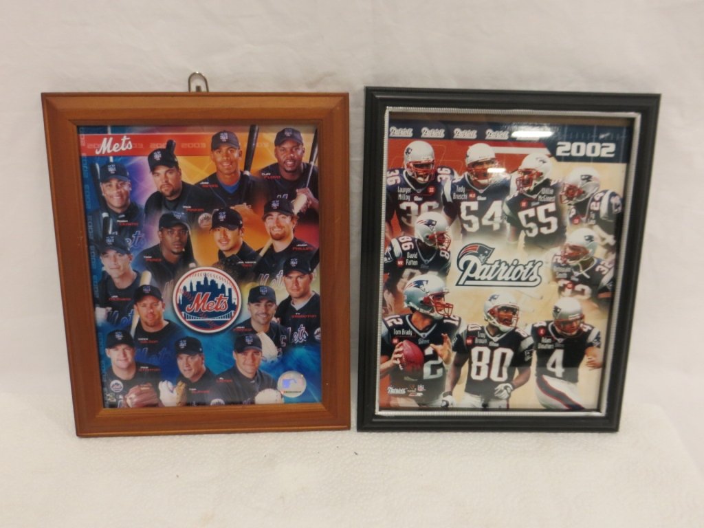 SET OF 15 SPORTS PICTURE FRAMES & PLAQUES: Condition: Good. Set of 15 sports picture frames and plaques.