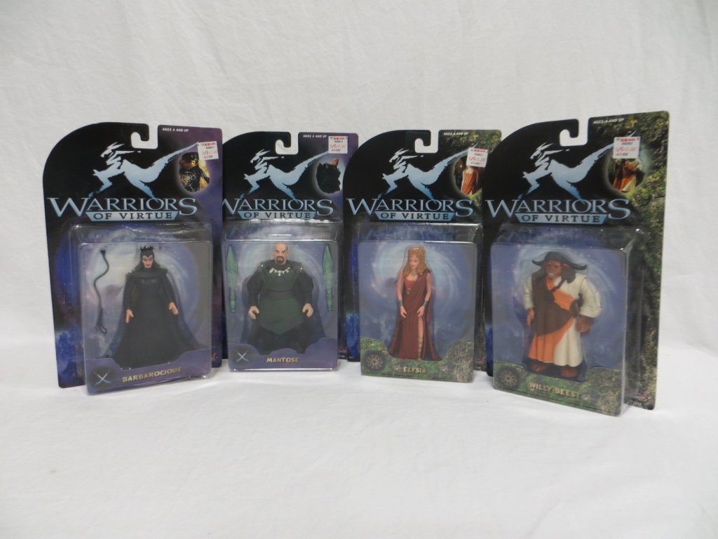 SET OF 4 - WARRIORS OF VIRTUE ACTION FIGURES (1 of 9)