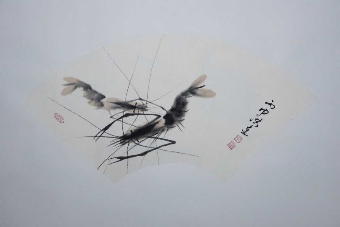 Li Honglian (b. 1958)  Shrimp (1 of 3)