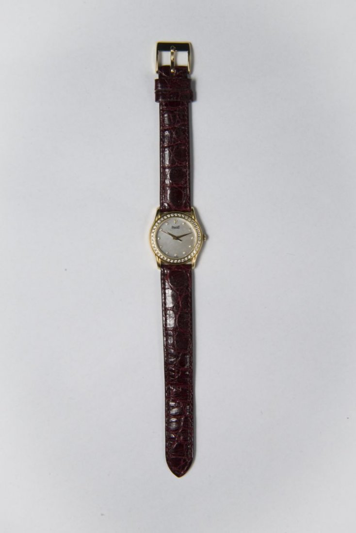 Piaget Yellow Gold & Diamond Polo, Quartz, Ladies: Piaget Yellow Gold & Diamond Polo, Quartz, Ladies 伯爵 表壳及表盘带钻, 石英女装