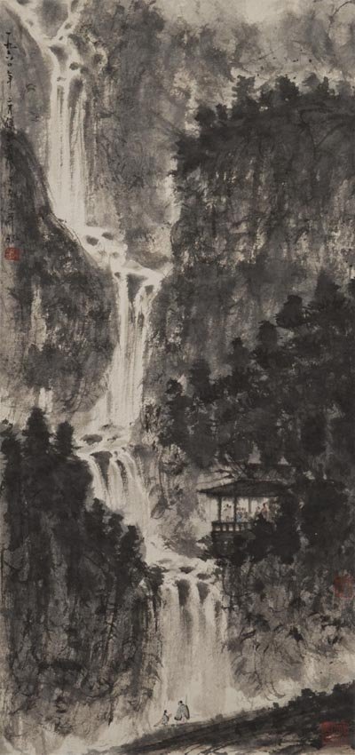 Fu Baoshi (1904-1965) Waterfall (1 of 4)
