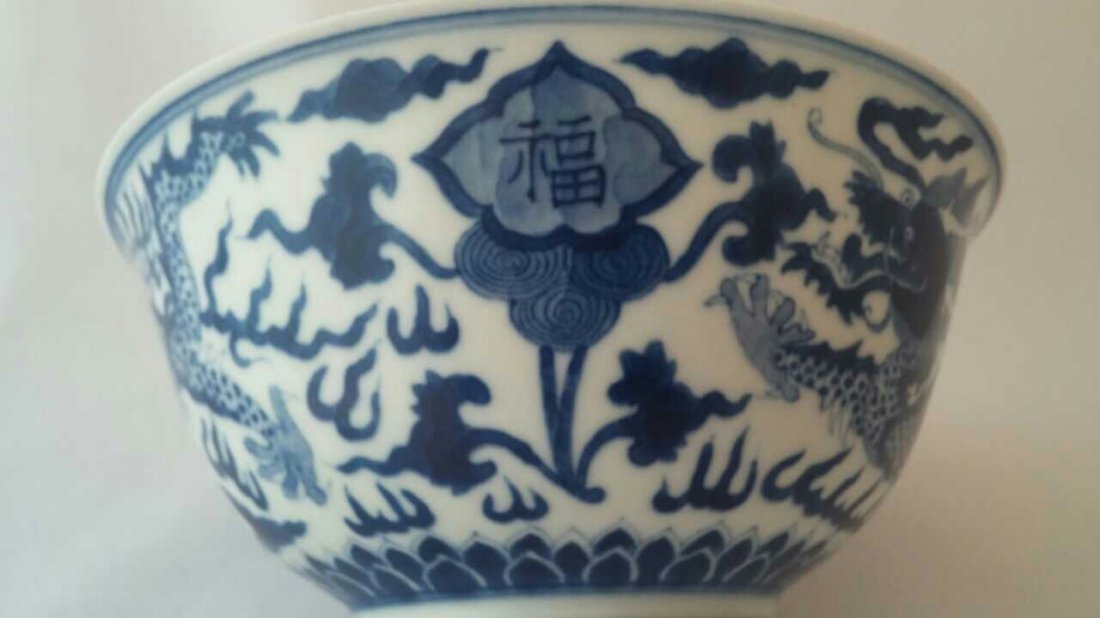 Chinese dragon bowl: Chinese dragon bowl porcelain (9cm)