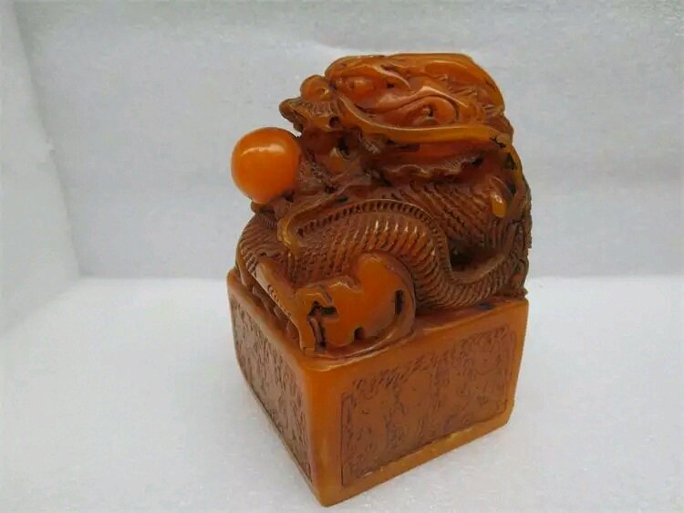 Chinese soapstone seal: Antique Chinese soapstone seal