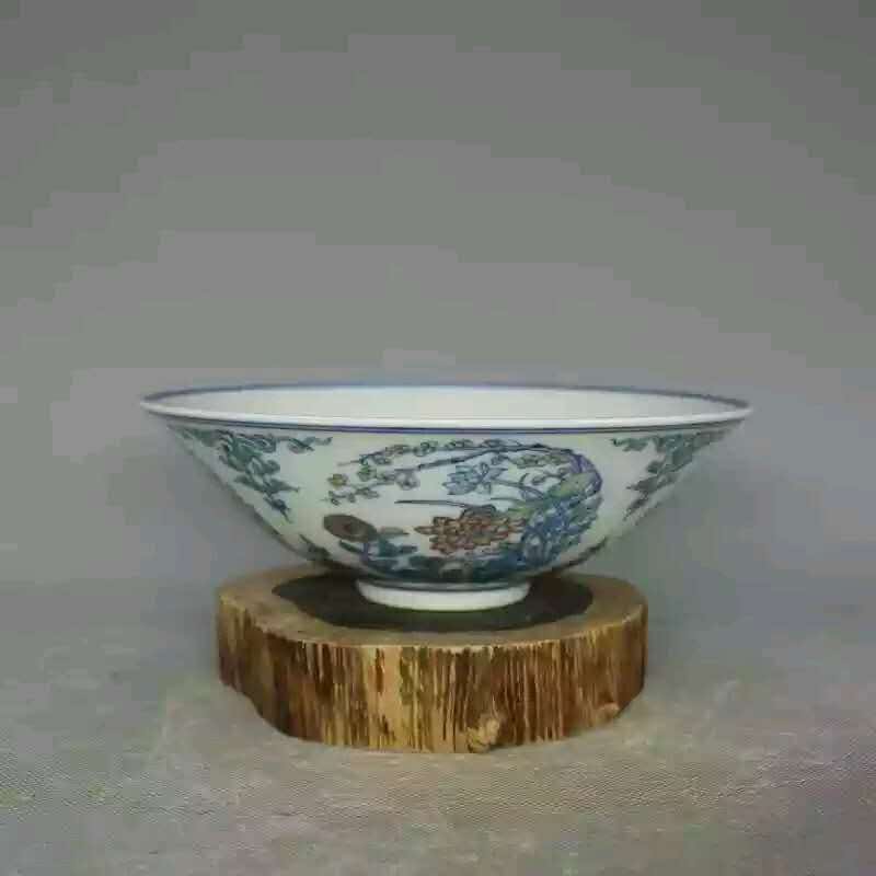 chinese multicolored porcelain bowl (1 of 4)