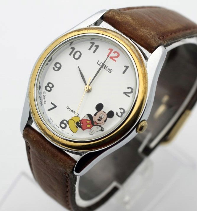 Lorus Mickey Mouse Character Quartz Watch Disney: The watch is running and is very clean. Watches (if running) have not been timed for accuracy. No Buyers Premium