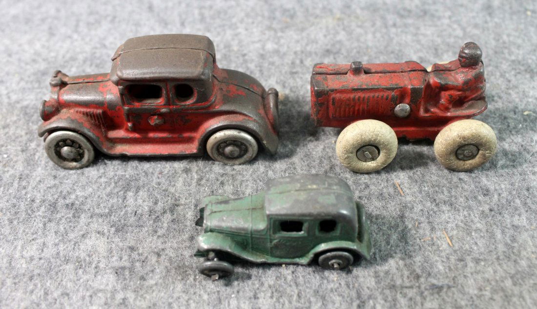 vintage cast iron toy cars