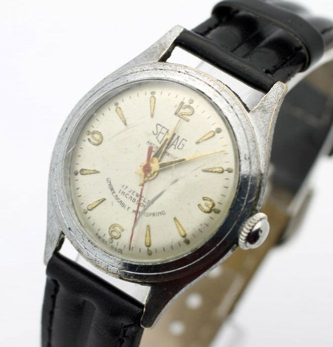 Vintage Semag 17 Jewel Incabloc Swiss Made Midsize