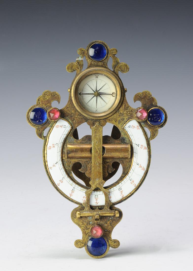 Brass & Glass Compass Instrument, Early 19th Century