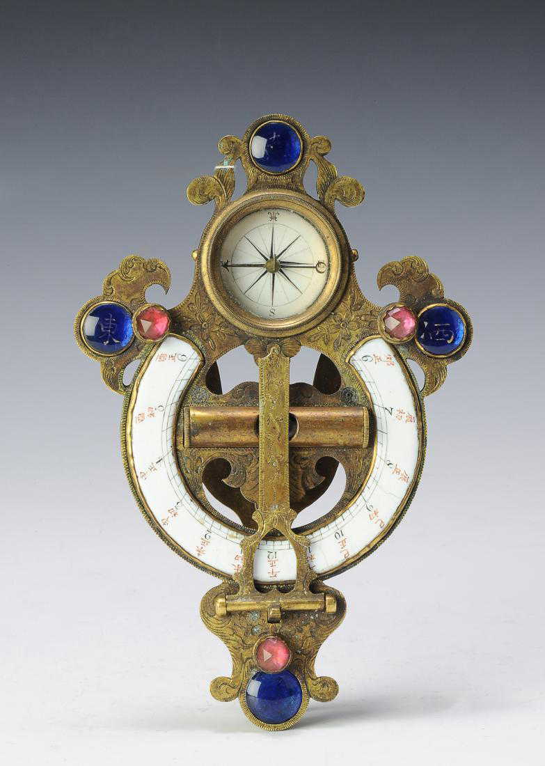 Brass & Glass Compass Instrument, Early 19th Century
