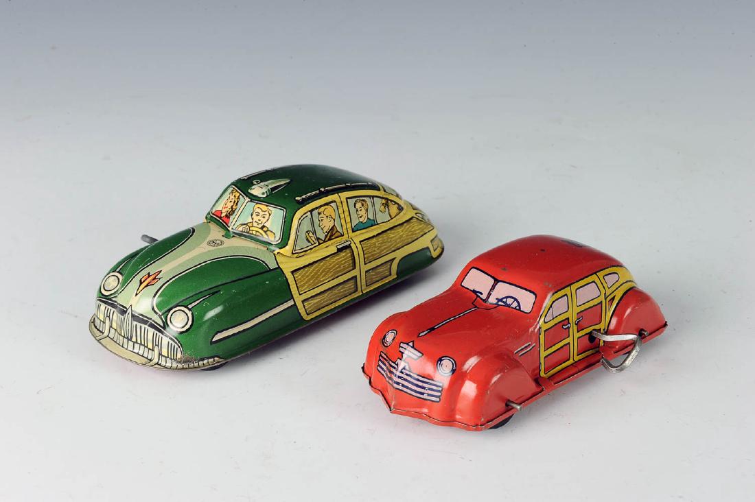 Two Tin Windup Cars (1 of 4)