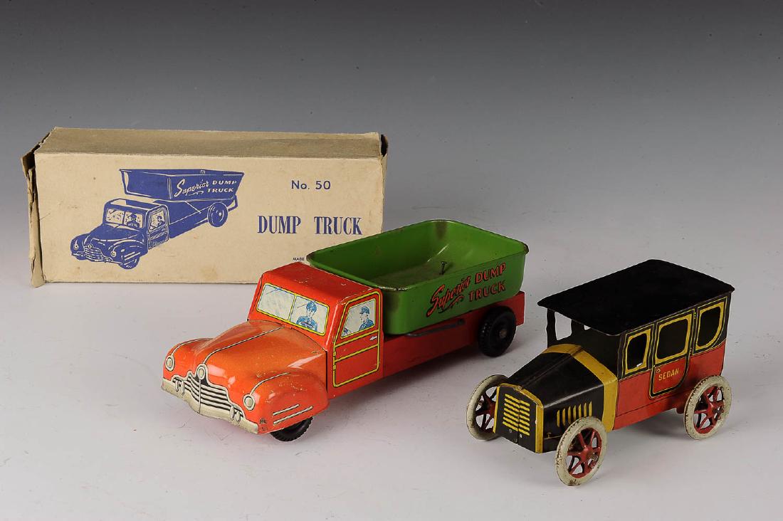 Mohawk Tin Sedan & Superior Dump Truck (1 of 3)