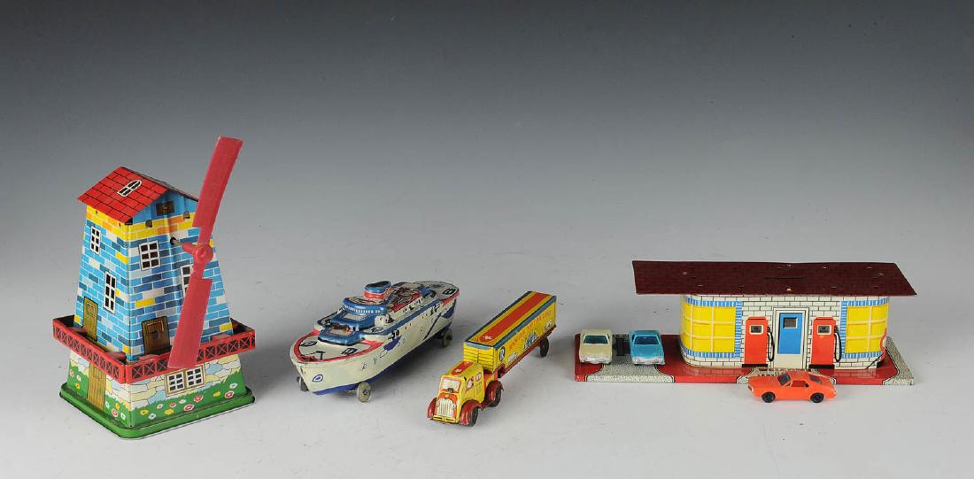 Four Tin Vehicle Toys (1 of 2)