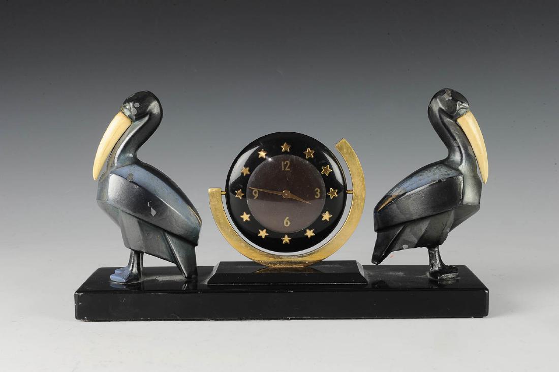 Art Deco Brown & Bigelow Promotional Desk Clock (1 of 5)