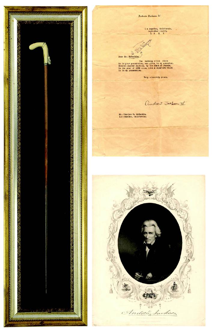 Walking Stick Presented to Andrew Jackson (1 of 6)