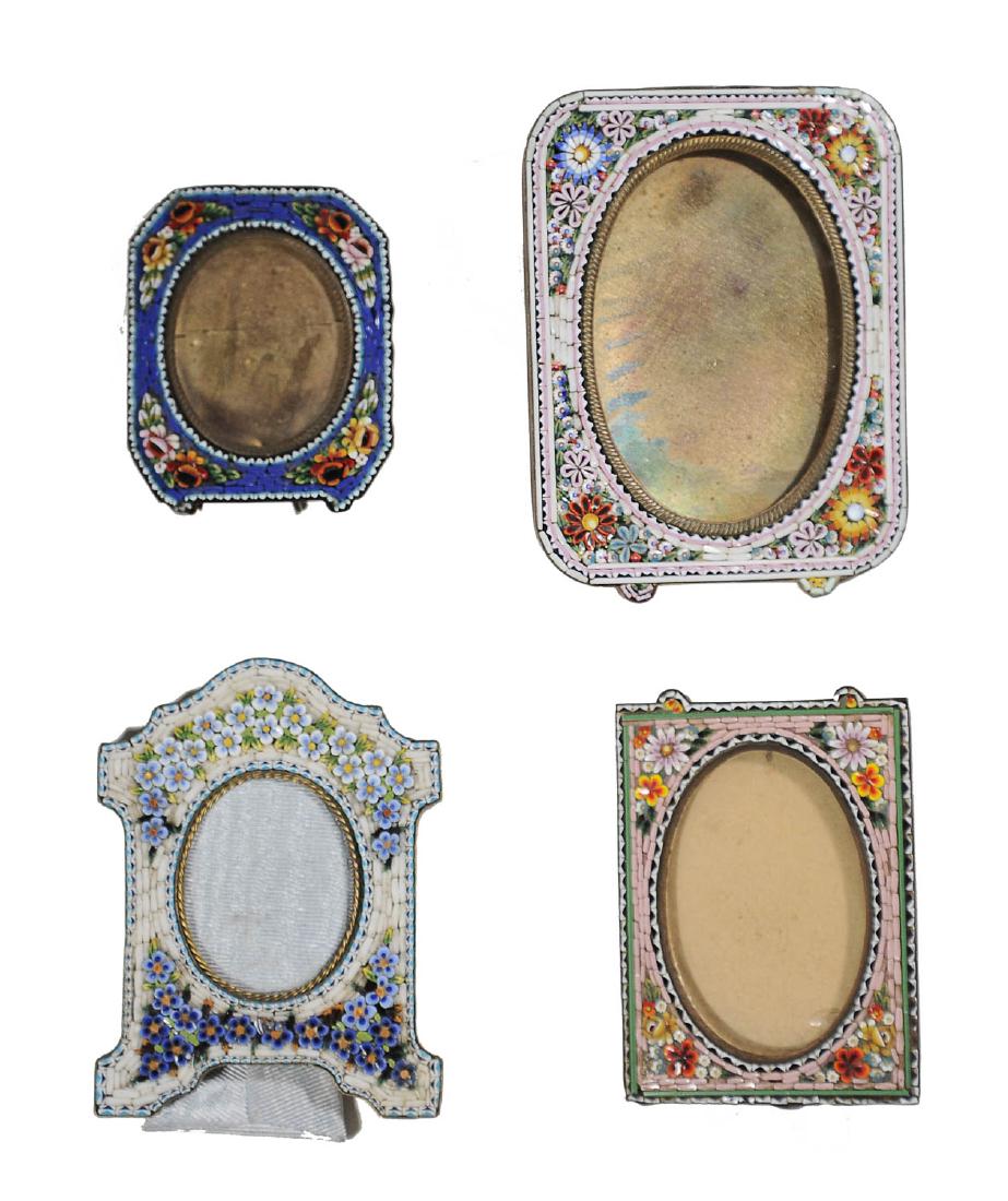 Four Italian Micro Mosaic Frames (1 of 3)
