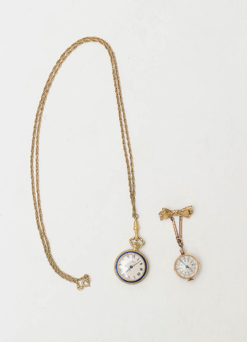 Two Vintage Ladies Lapel Watches (1 of 2)