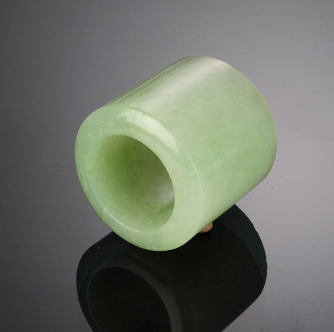 Green Jadeite Archer's Ring, 19th Century (1 of 6)