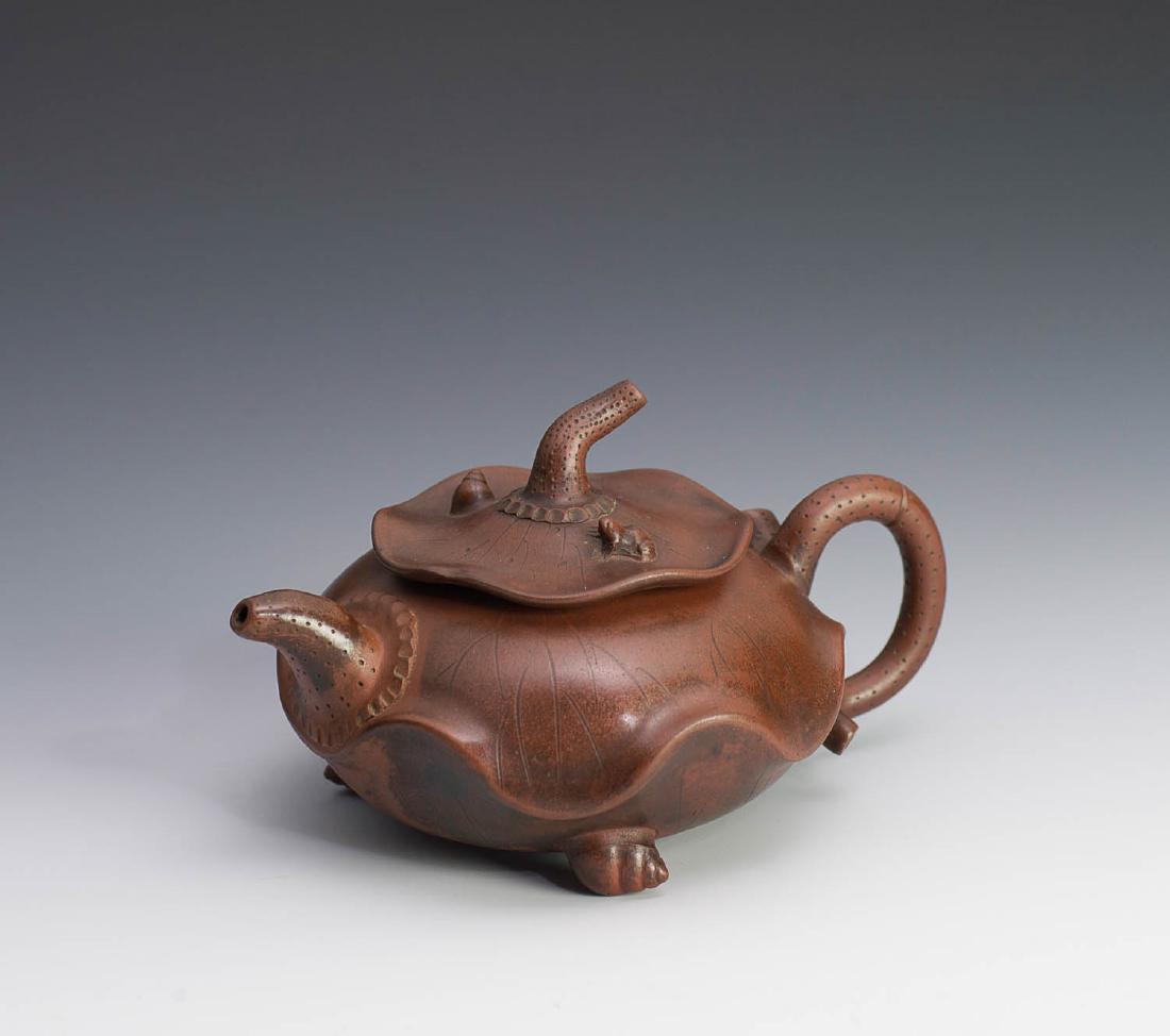 Lotus Leaf Yixing Teapot, Qing Dynasty (1 of 8)