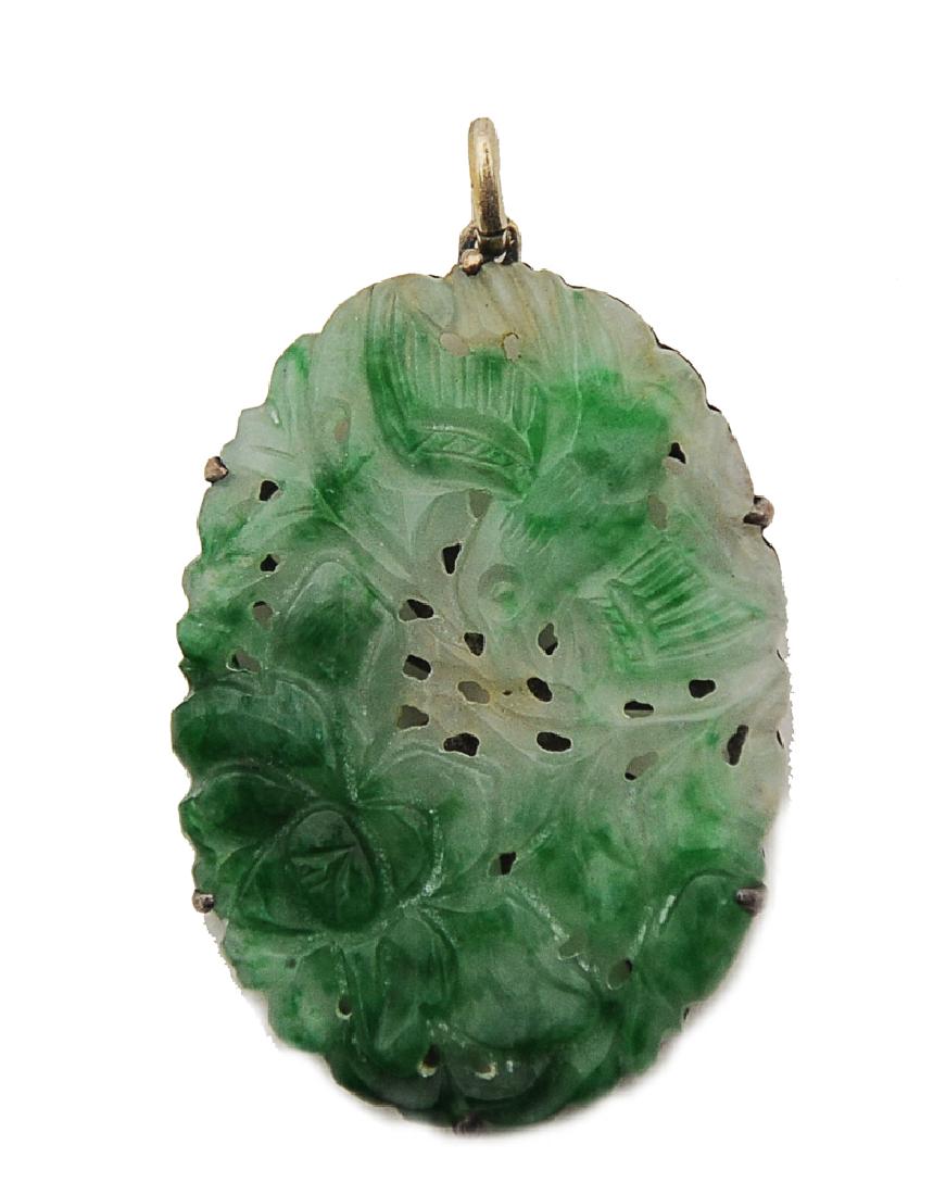 Chinese Jadeite Pendant, 19th Century (1 of 3)