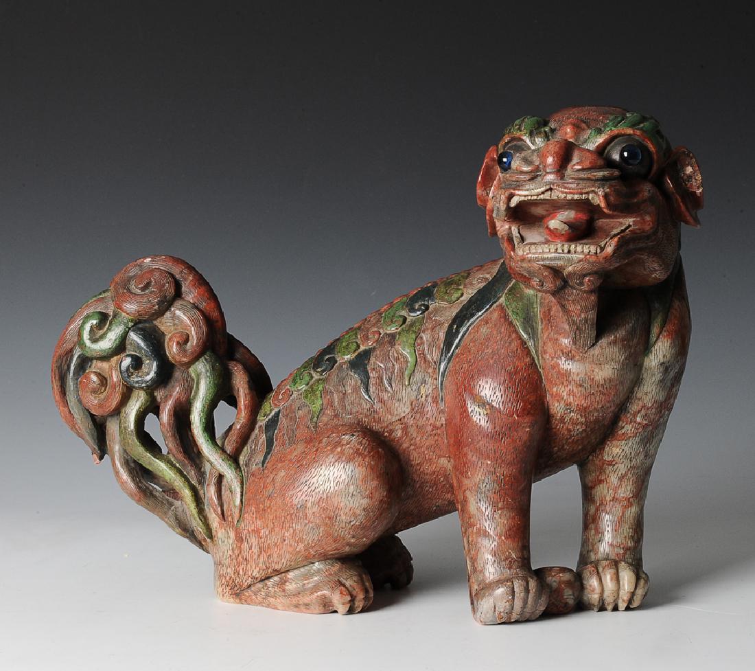 Chinese Soapstone Carving of Guardian Lion, 18th C (1 of 9)