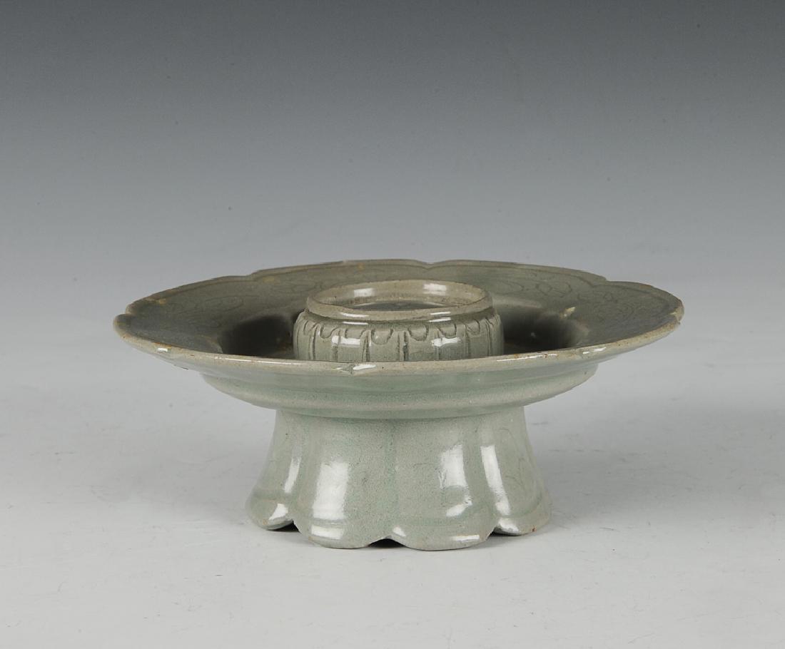 Chinese Celadon Cup Holder, Song Dynasty (1 of 5)
