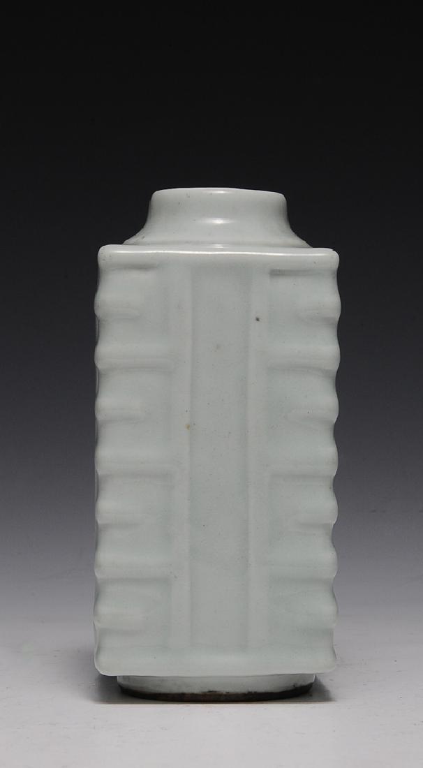Chinese Celadon Cong Vase, 18th Century (1 of 9)