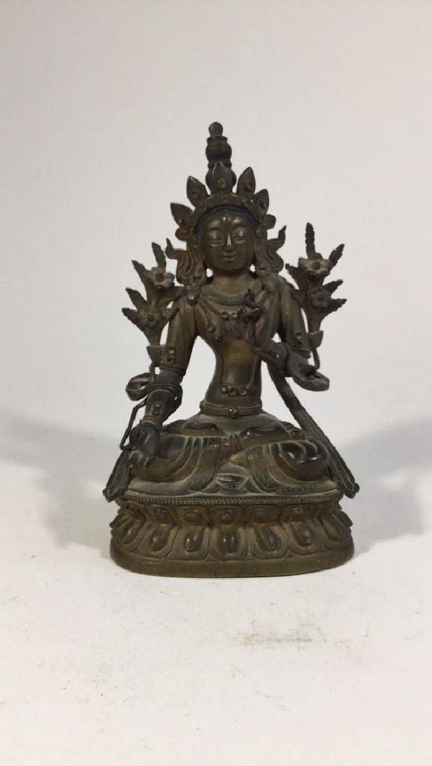 Bronze Seated Tara Bodhisattva, 18th Century (1 of 8)