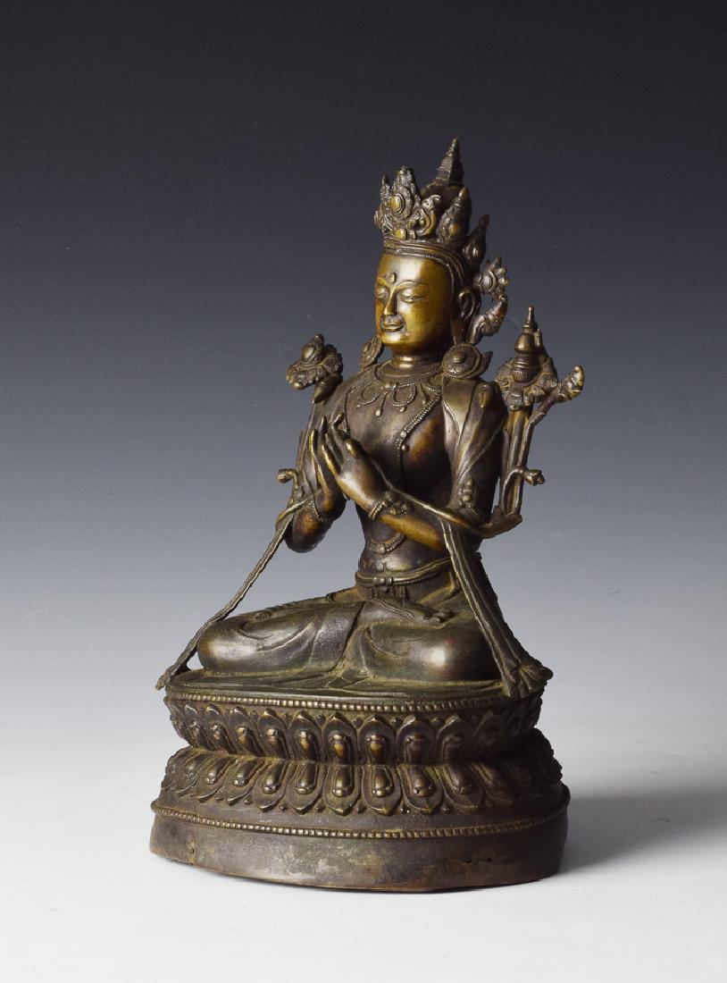 Chinese Seated Bronze Buddha, Ming Dynasty (1 of 10)