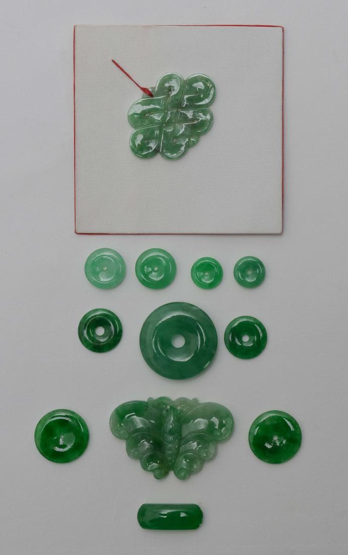 12 Small Jadeite Carvings (1 of 1)