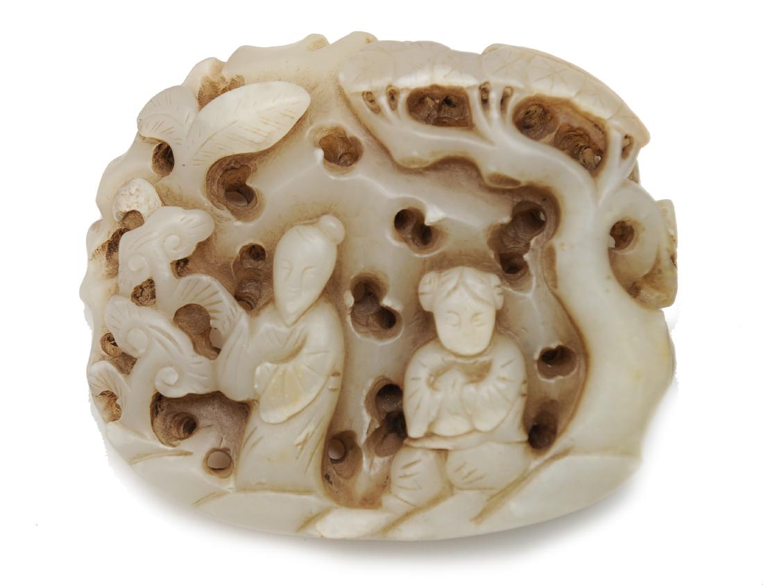 Chinese Jade Plaque of People (1 of 1)