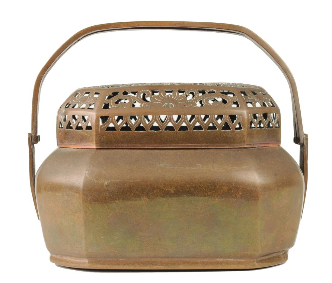 Chinese Brass Hand Warmer, 19th Century (1 of 8)