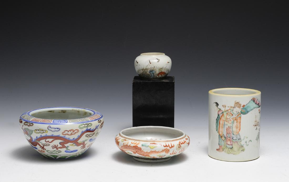 4 Chinese Porcelain Items, 19th Century (1 of 10)