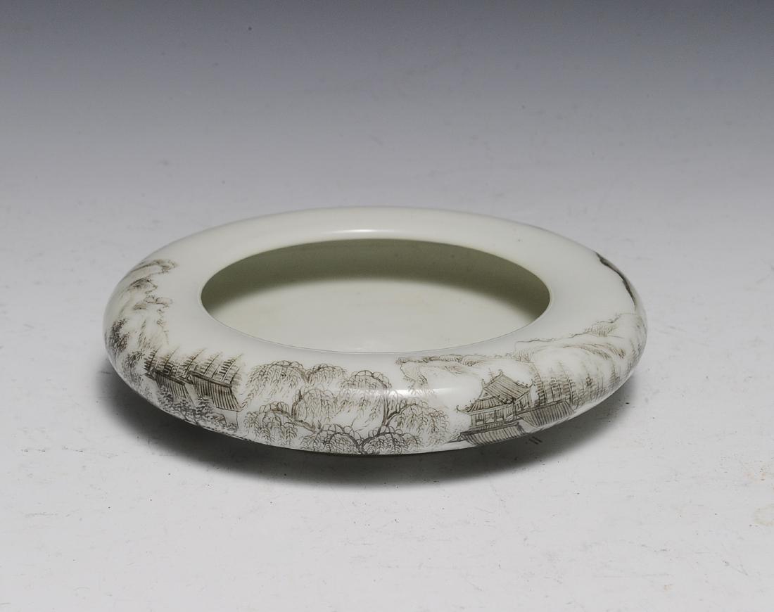 Chinese Black & White Water Coupe, Republic Period (1 of 2)