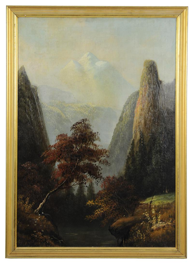 Landscape Painting, signed N. J. Reid (1 of 2)