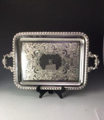 Large Webster Wilcox Silver Plate Tray by IS (1 of 2)