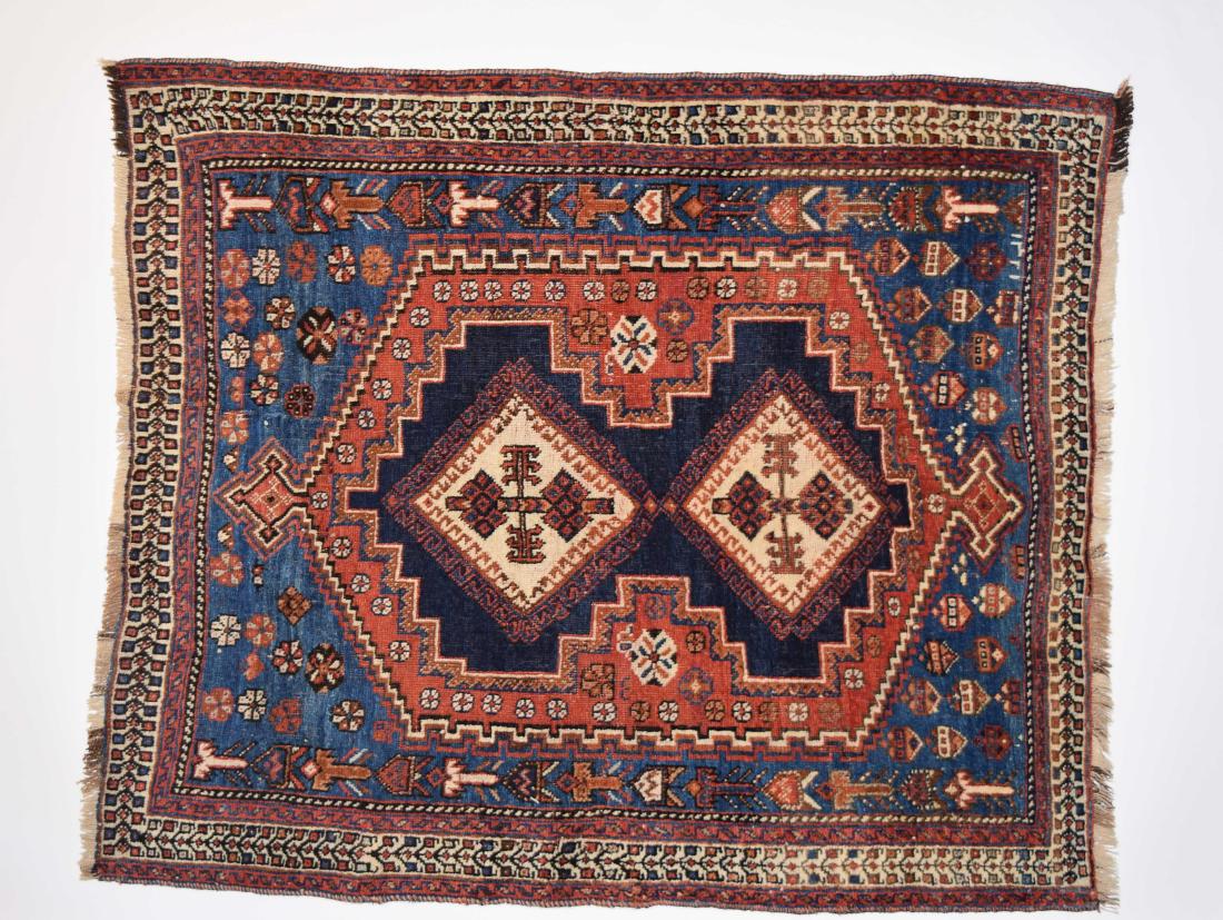 1902 Tribal Afshar Masnad Rug (1 of 3)