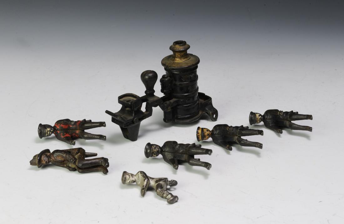 Lot of Cast Iron Fire Toy Drivers & Pumper (8) (1 of 1)