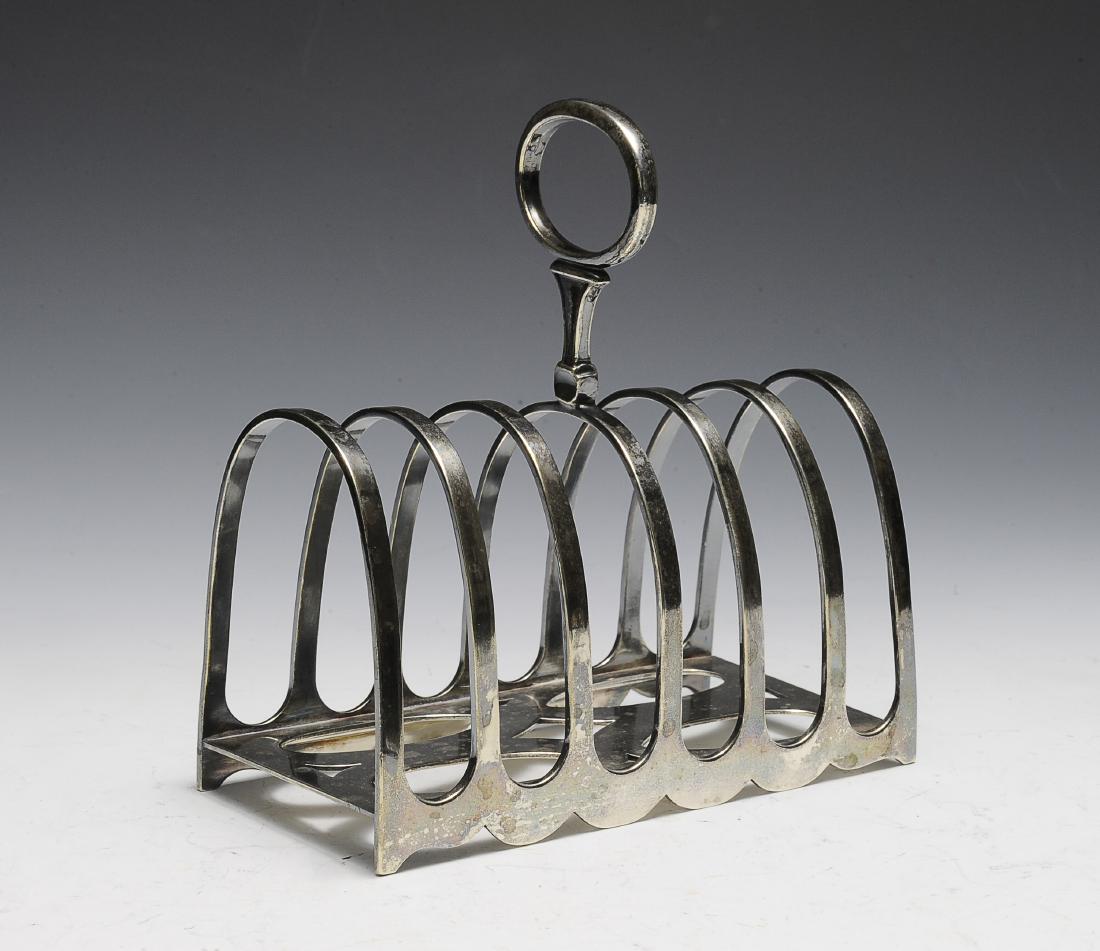 English, Sheffield Silver Plate Toast Rack (1 of 2)