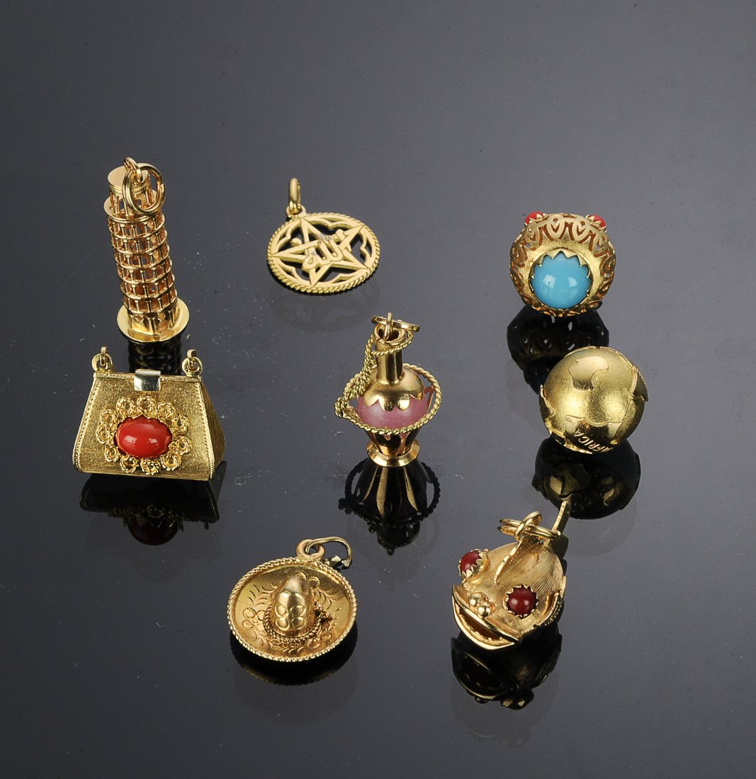 Eight 18K Gold Charms (1 of 1)