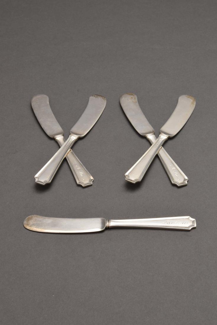 Five Sterling Silver Butter Knives by Gorham (1 of 1)